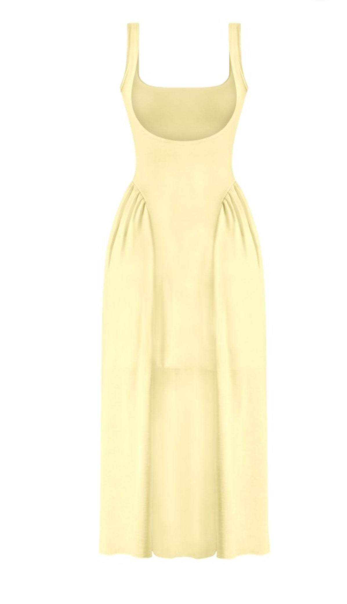 Sleeveless Squarenck A-line Midaxi Dress