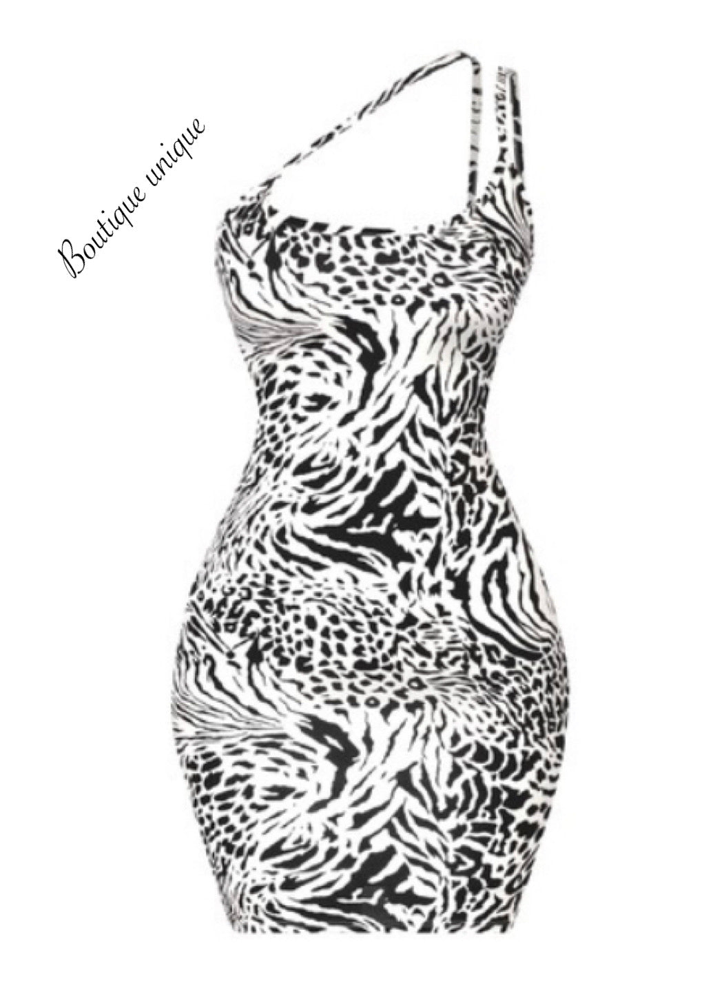 Zebra mini dress
