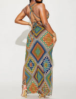 Color maxi dress