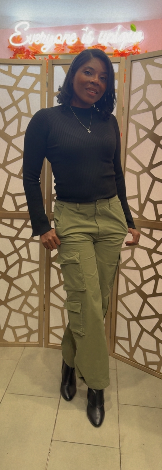 Green cargo pants