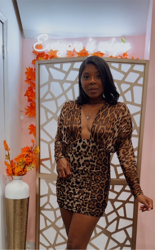 Leopard  mini dress