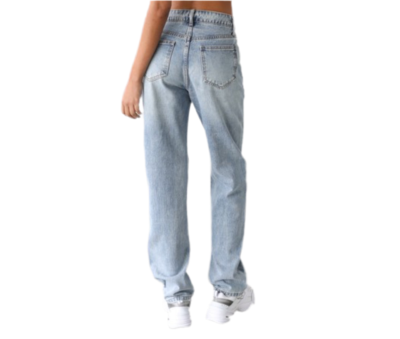 High rise denim jeans