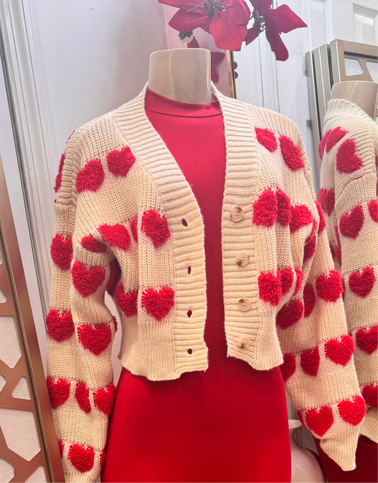 Heart cardigan