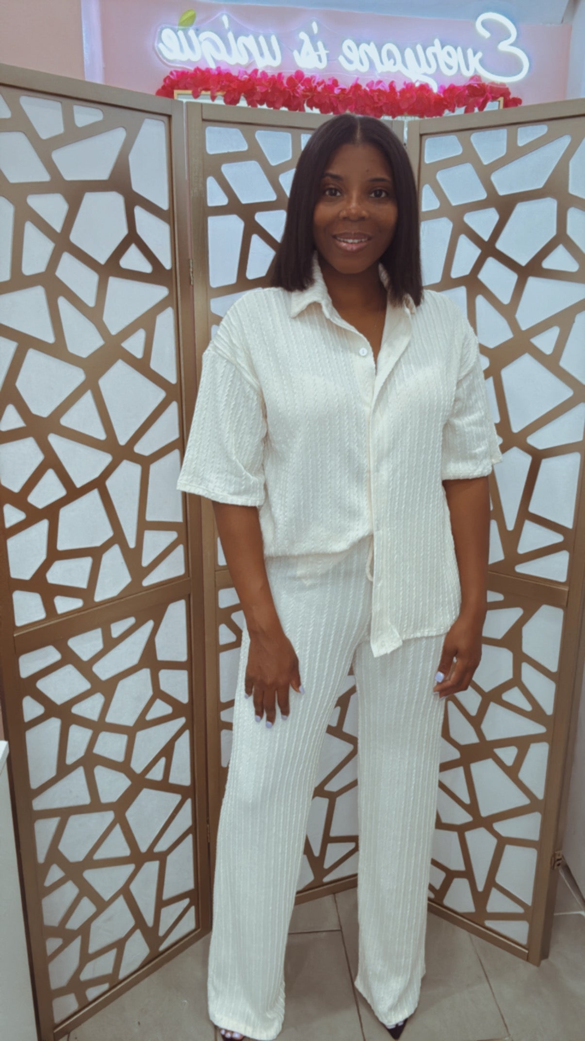 Short sleeve two piece set