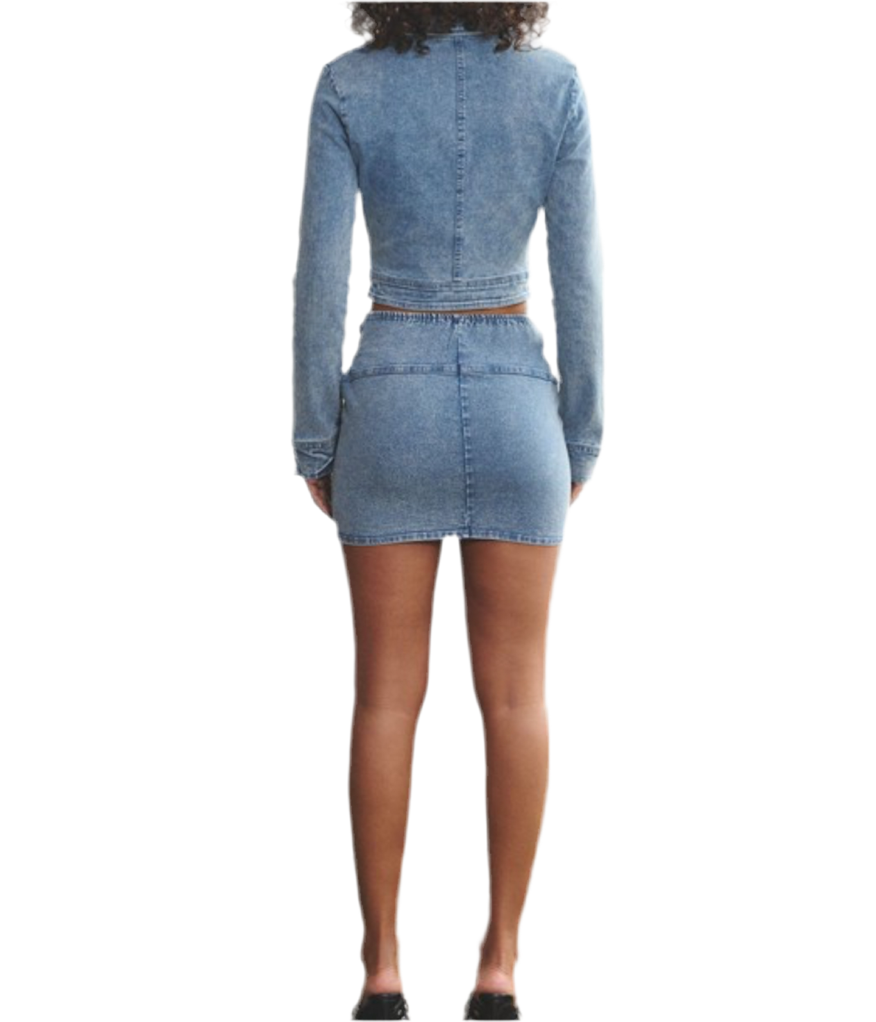 Denim skirt set