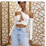 Long sleeve top cut out