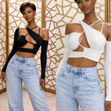 Long sleeve top cut out