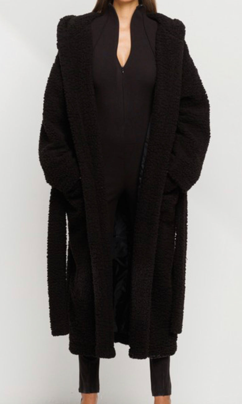 Teddy oversized hoodie jacket