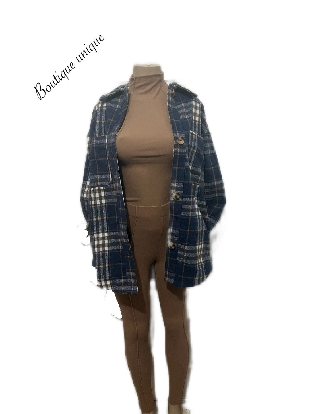 Oversize plaid shirt