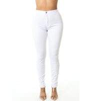 High  waist white pants