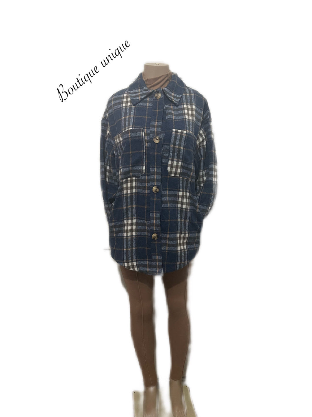 Oversize plaid shirt