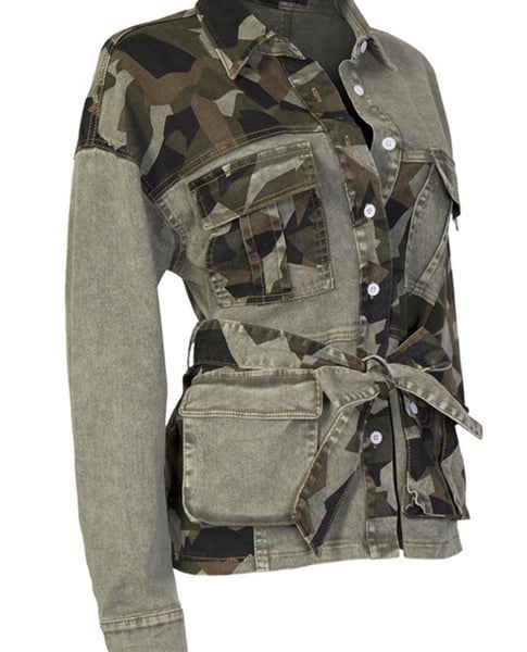 Camo oversize shirt/jacket