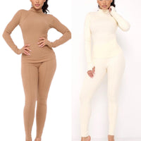 Two-piece turtleneck set