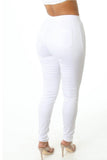 High  waist white pants