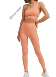 Peach Active Legging set